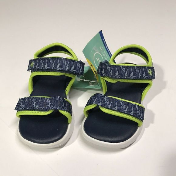 Surprize by Stride Rite Light-Up Lumos Sandals Navy 6 - Picture 4 of 4